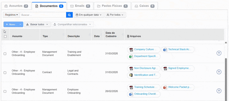 selecionando agrupadores