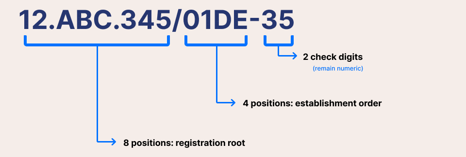 how the new CNPJ format is structured